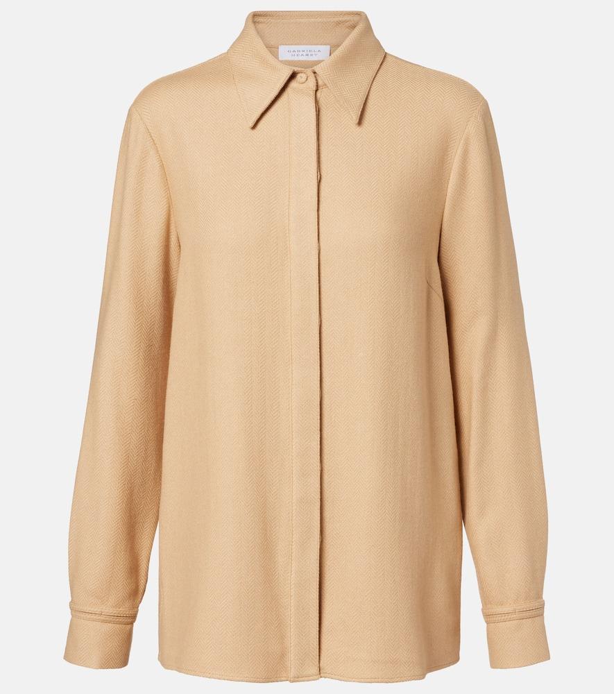 gabriela hearst cruz cashmere and silk shirt