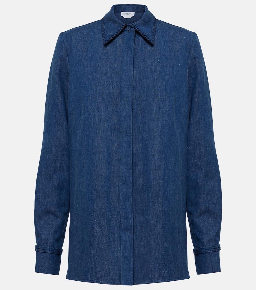 gabriela hearst cruz cotton and linen shirt