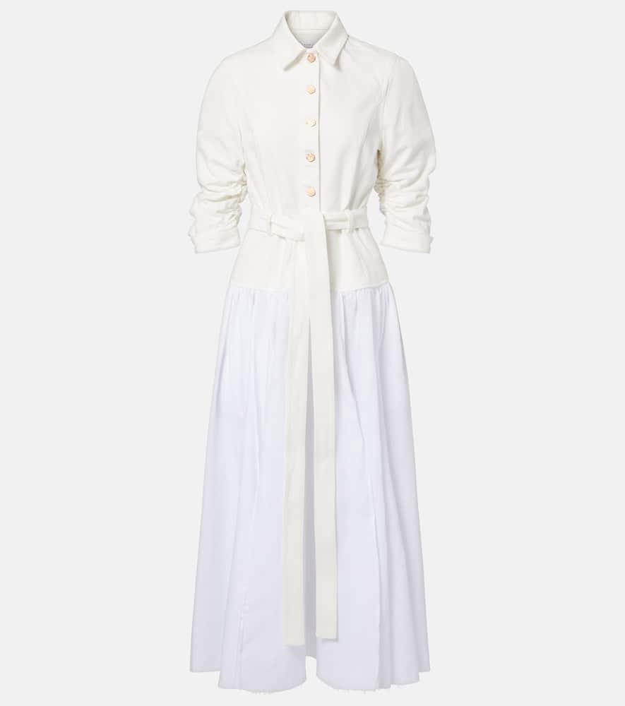 gabriela hearst delyth cotton and linen maxi dress