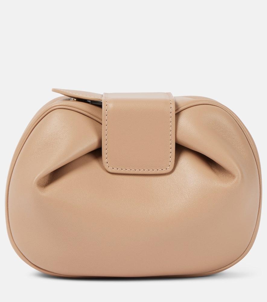 gabriela hearst demi leather clutch