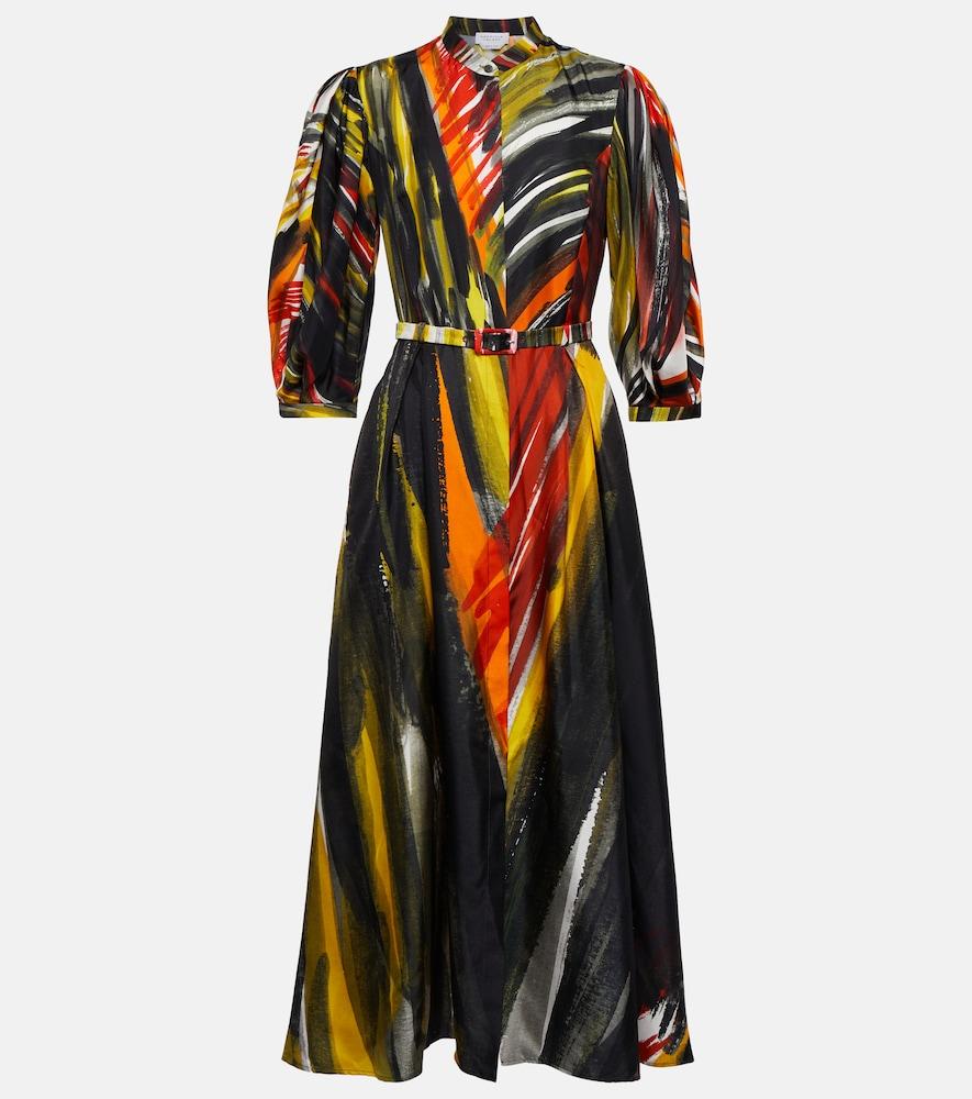 gabriela hearst dexter printed silk maxi dress