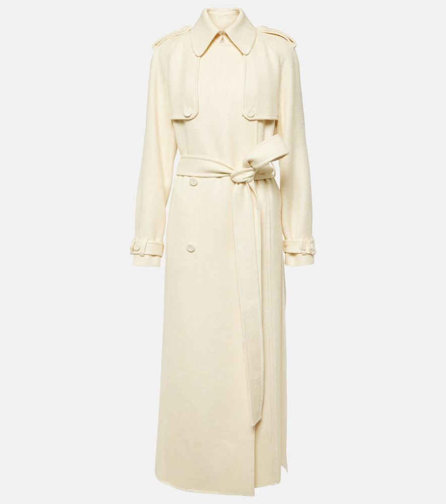 gabriela hearst eithne silk and wool trench coat
