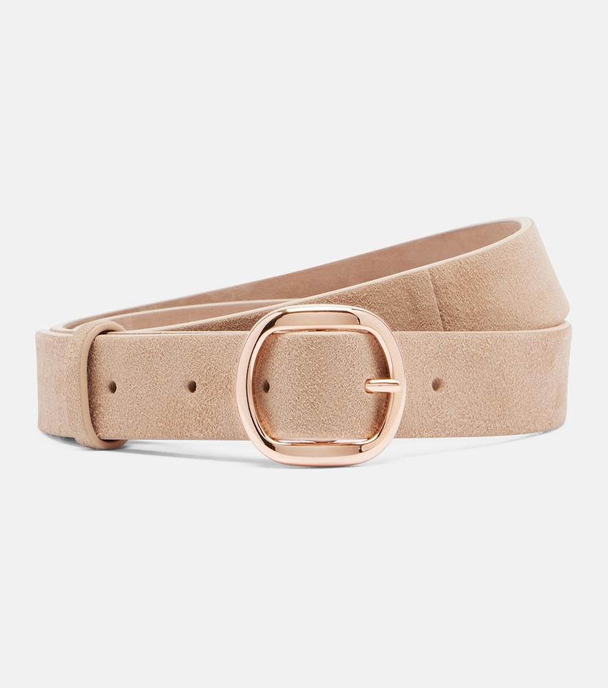 gabriela hearst elster thin suede belt