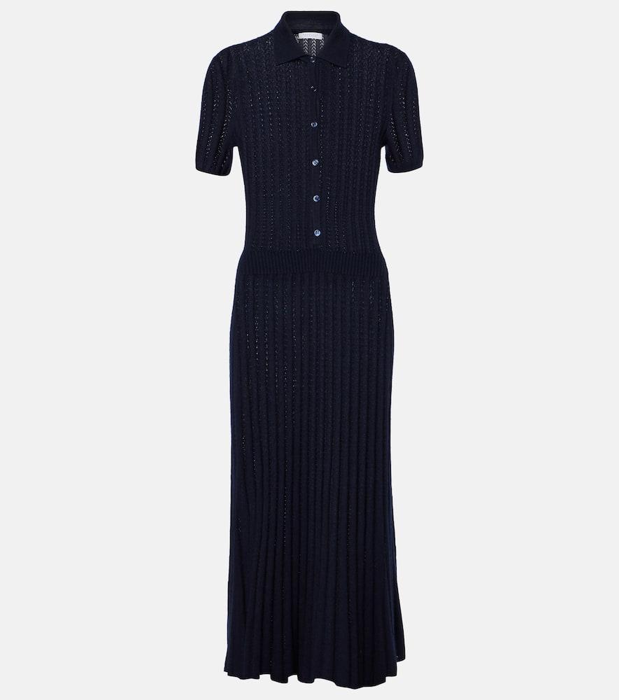 gabriela hearst elvis cashmere and silk shirt dress