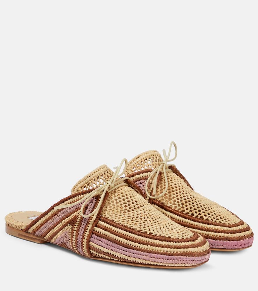 gabriela hearst harriet raffia mules