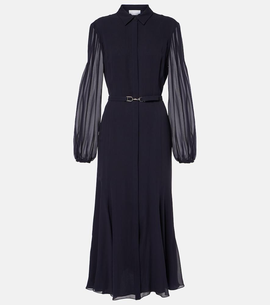 gabriela hearst holt silk midi dress