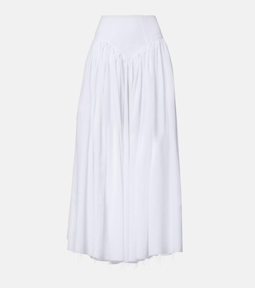 gabriela hearst juniper gathered linen midi skirt