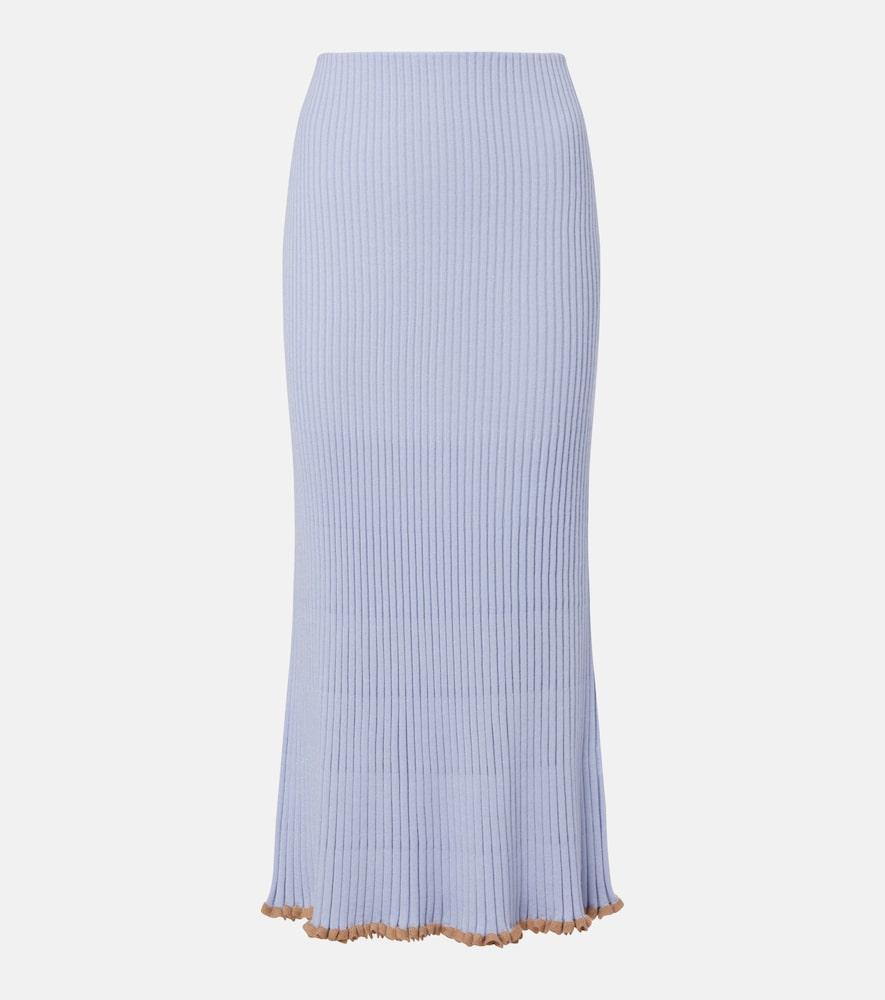 gabriela hearst kavya cashmere and silk midi skirt
