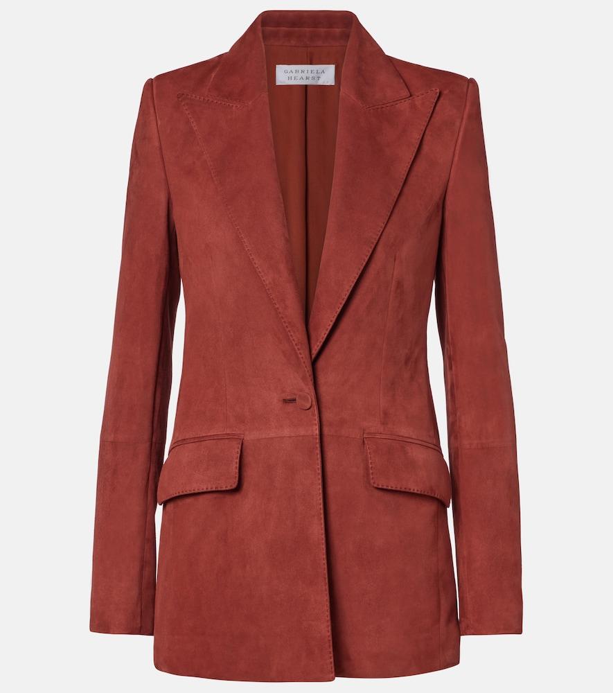 gabriela hearst leiva suede blazer