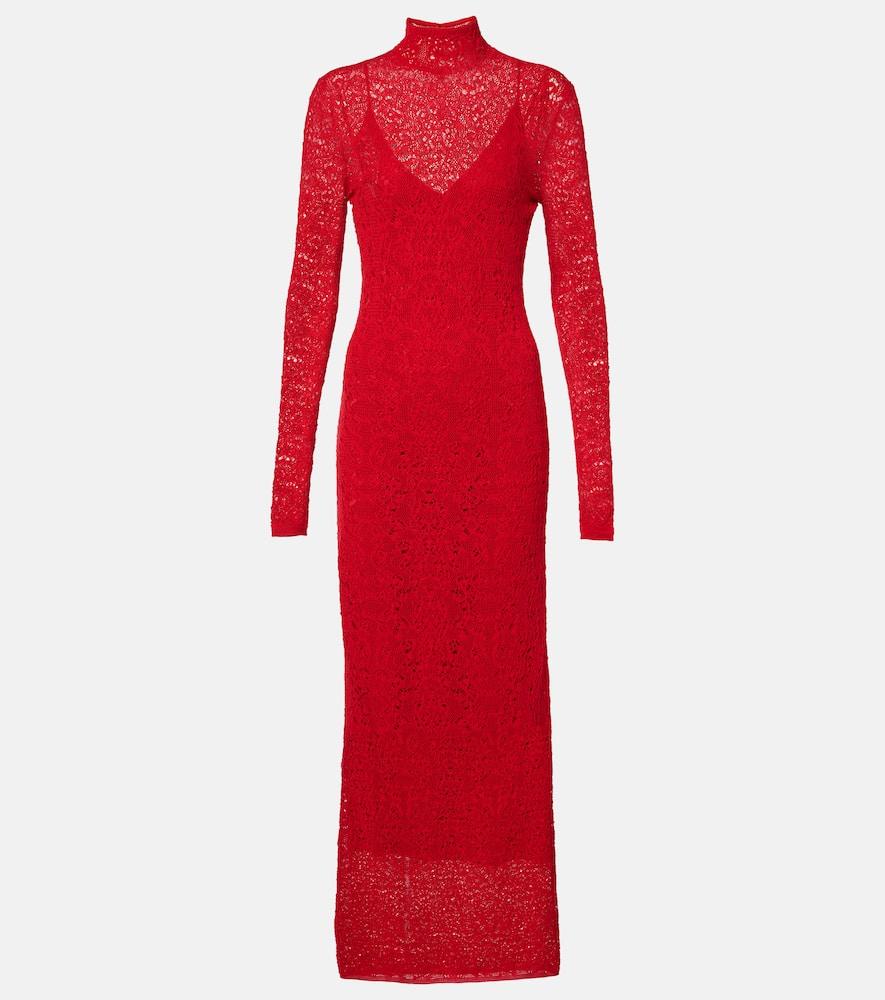 gabriela hearst lethe pointelle wool and silk maxi dress