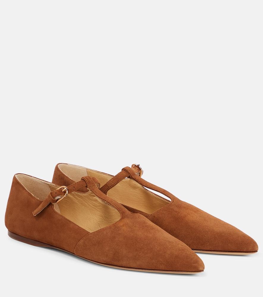 gabriela hearst lola suede ballet flats