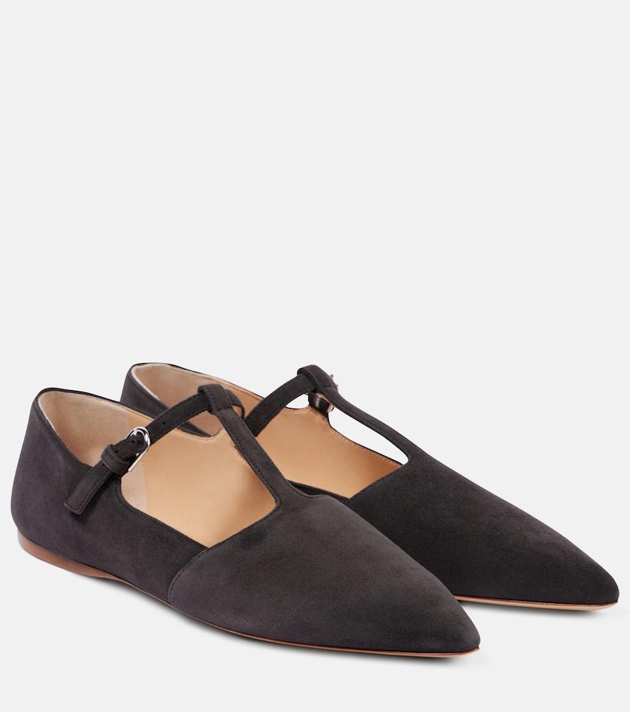 gabriela hearst lola suede ballet flats