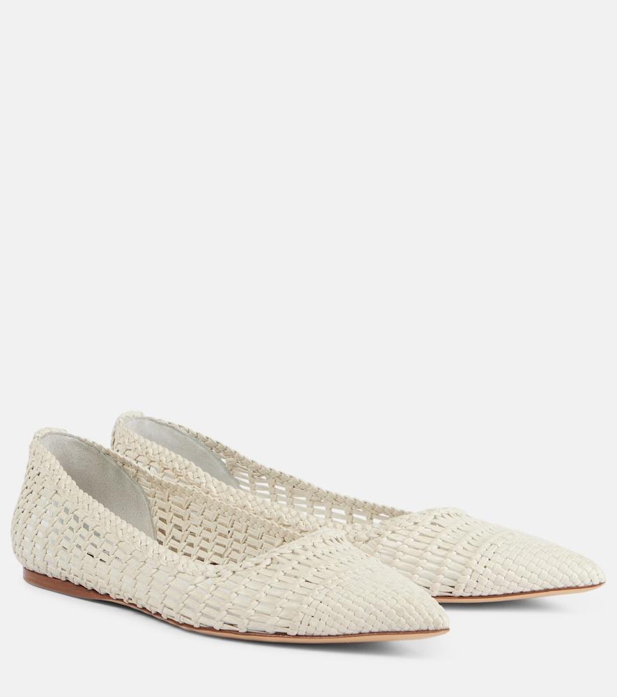 gabriela hearst milos woven leather ballet flats
