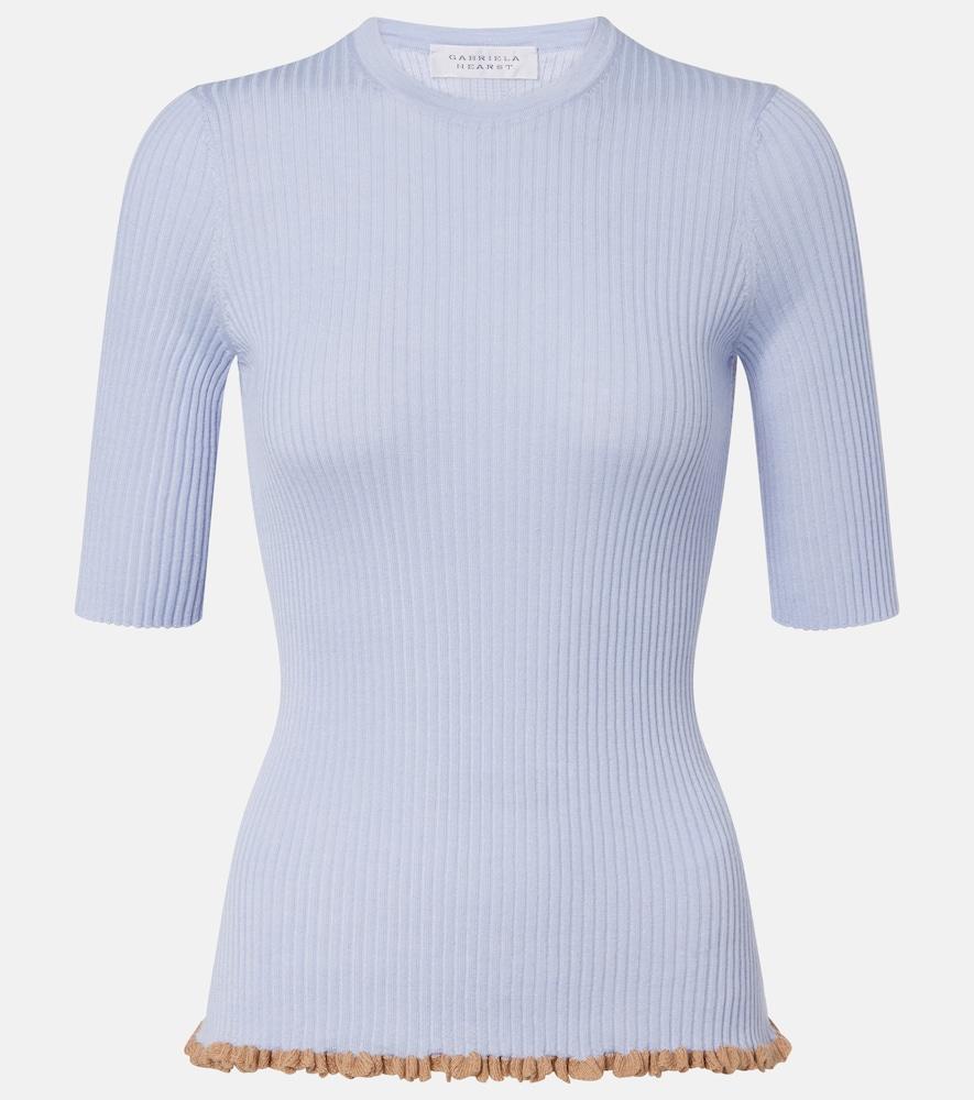 gabriela hearst mireya cashmere and silk top