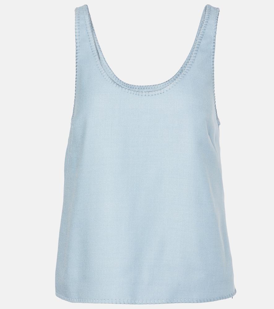 gabriela hearst muriel silk and wool tank top