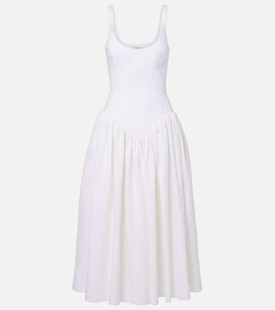 gabriela hearst naia linen maxi dress