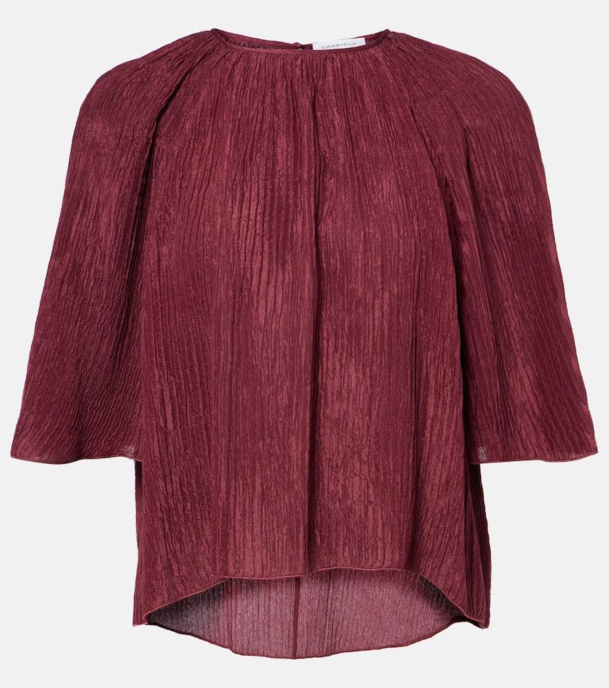 gabriela hearst nula silk top