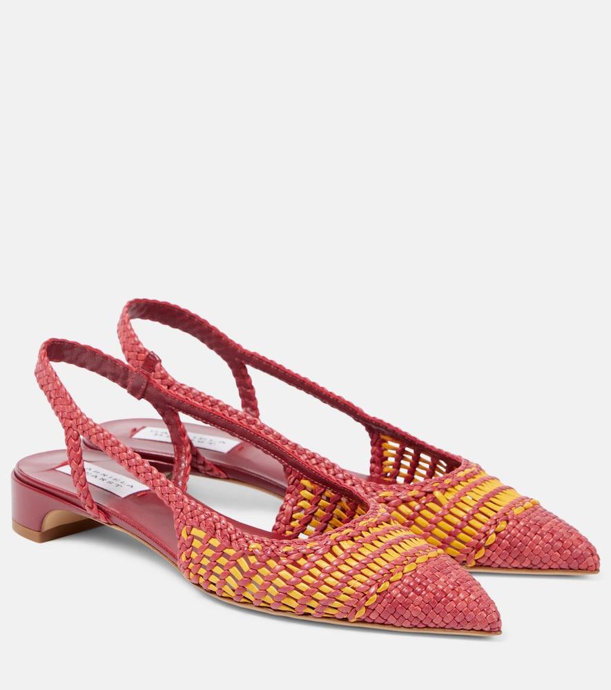 gabriela hearst perro leather slingback flats