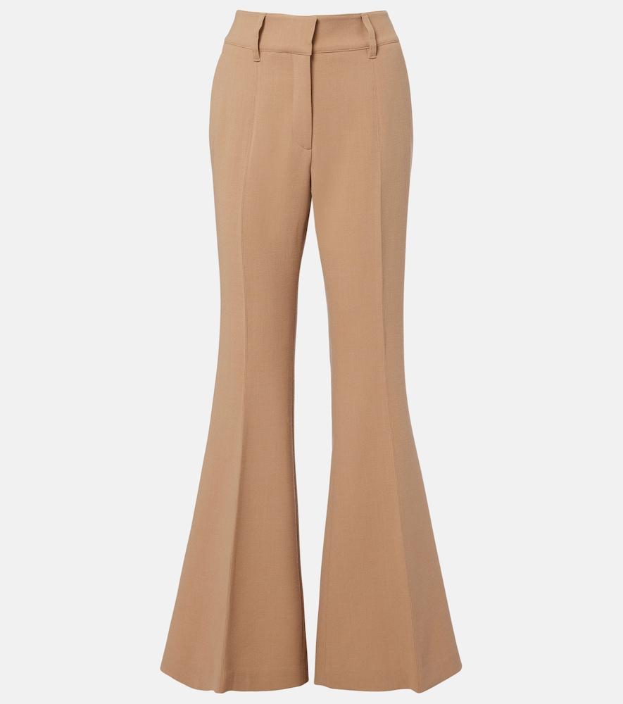 gabriela hearst rhein virgin wool flared pants