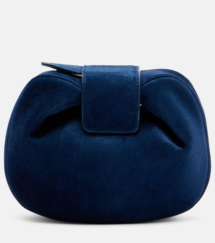gabriela hearst soft demi mini suede clutch