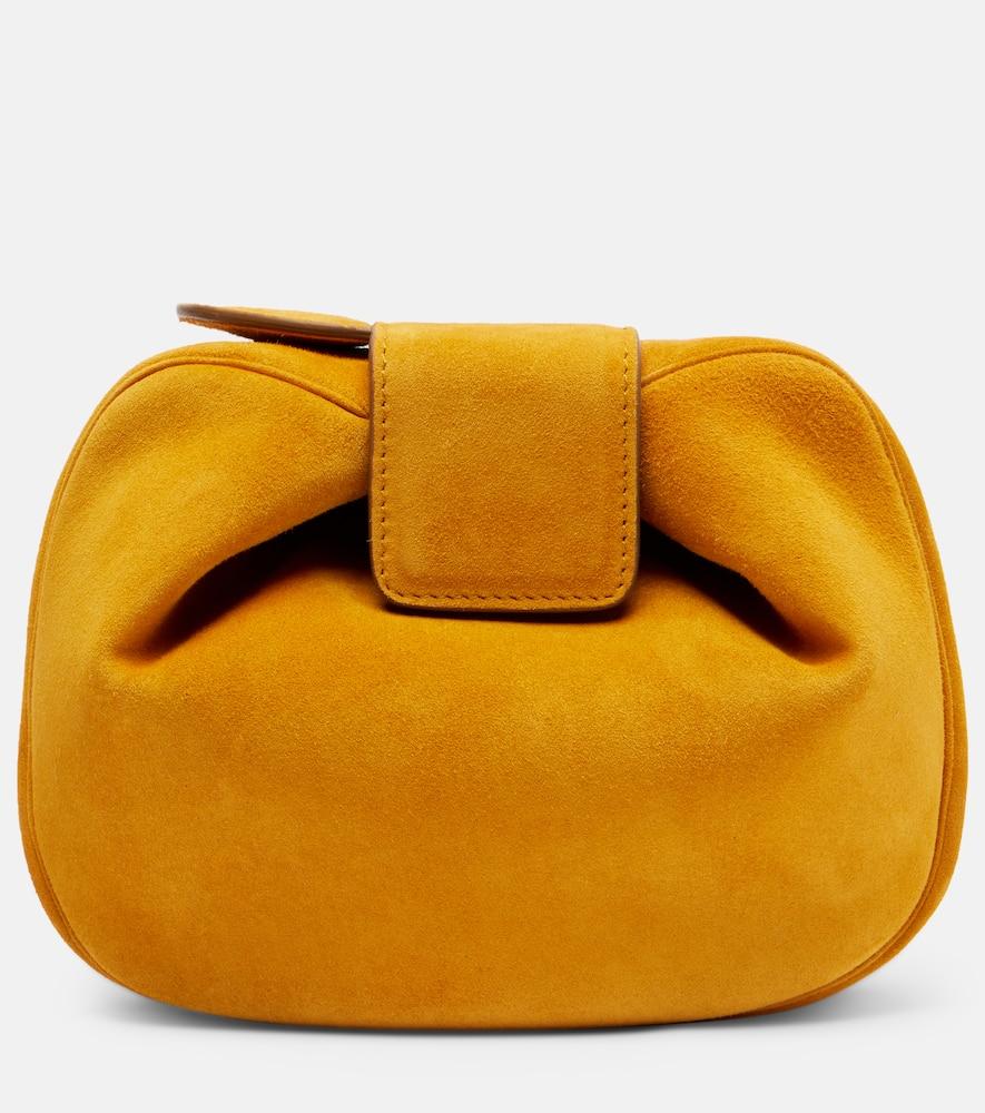 gabriela hearst soft demi small leather clutch