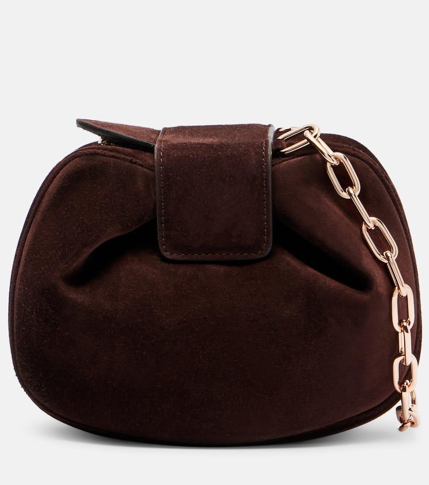 gabriela hearst soft demi suede clutch