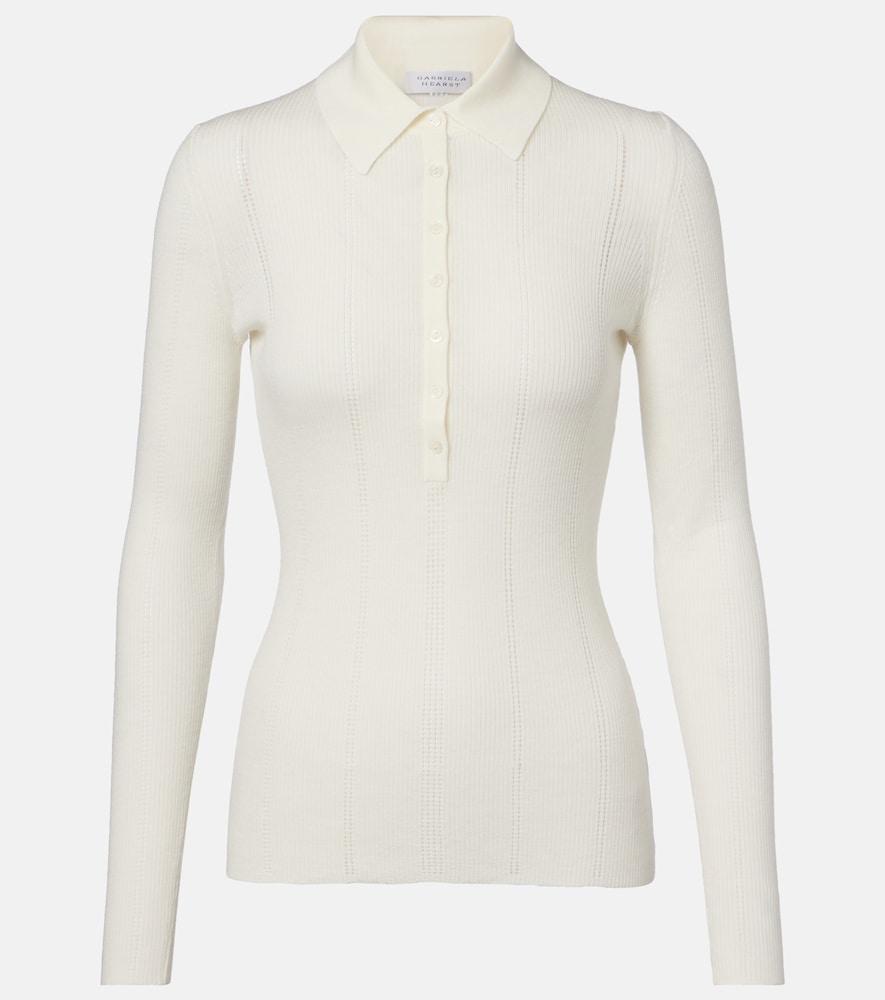 gabriela hearst sophia wool polo sweater