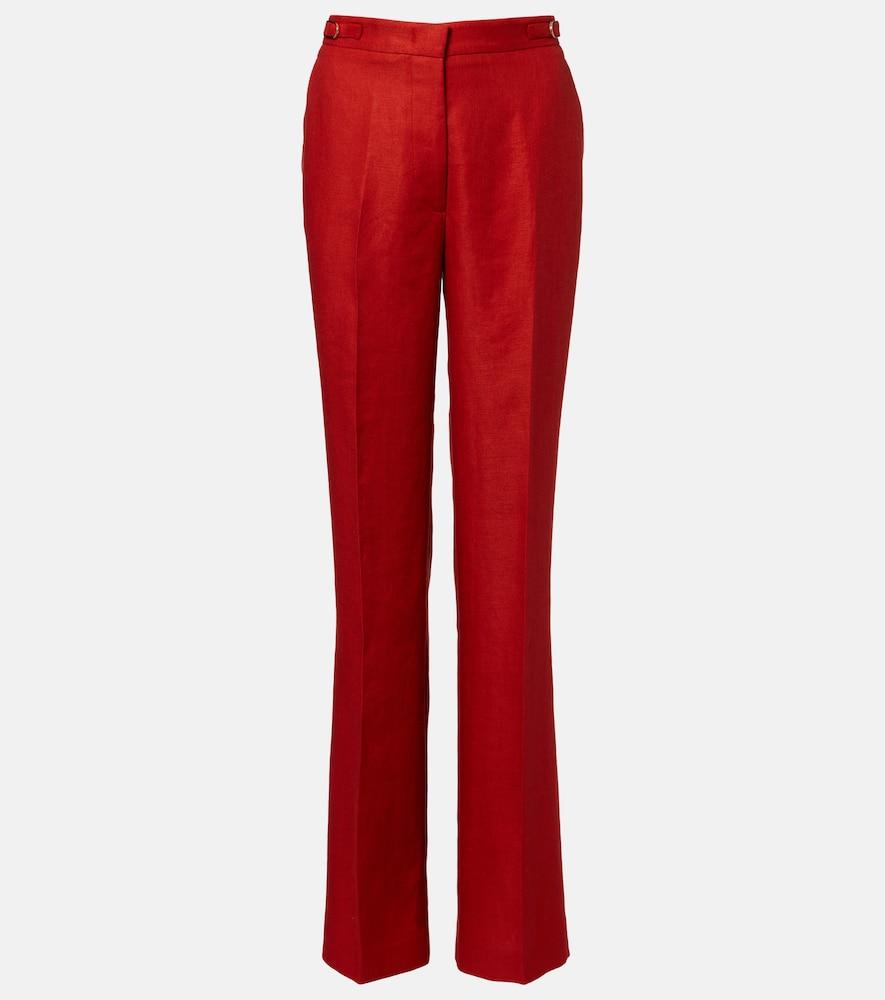 gabriela hearst vesta linen flared pants