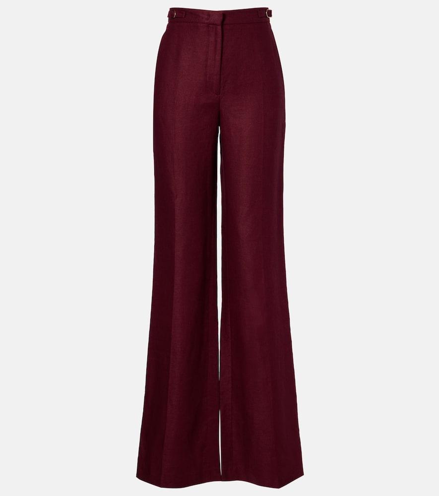 gabriela hearst vesta linen flared pants