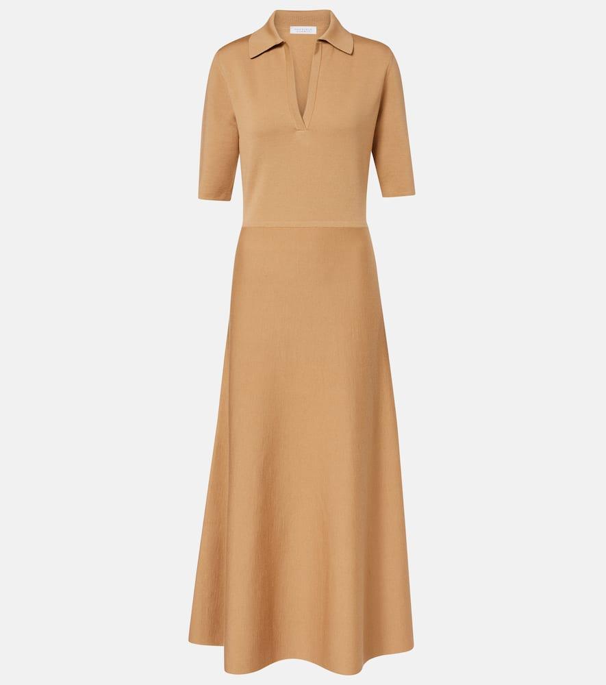 gabriela hearst wool and silk polo dress