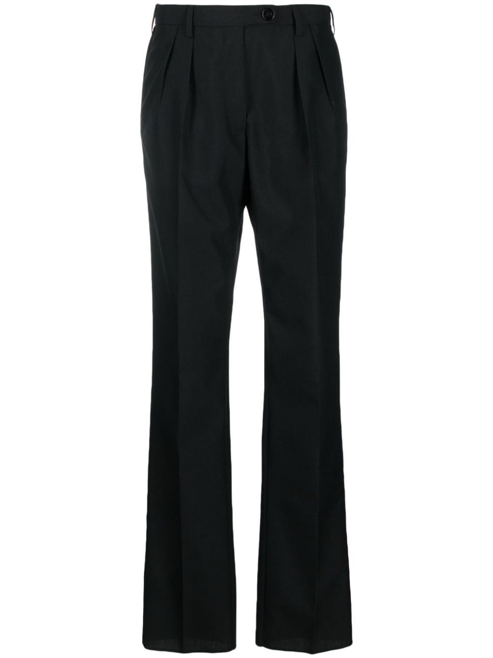gabriele pasini wool blend trousers