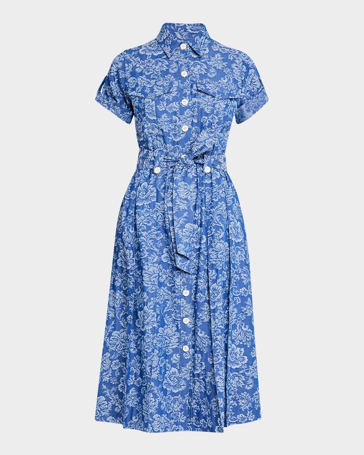 gaelle belted utility dress