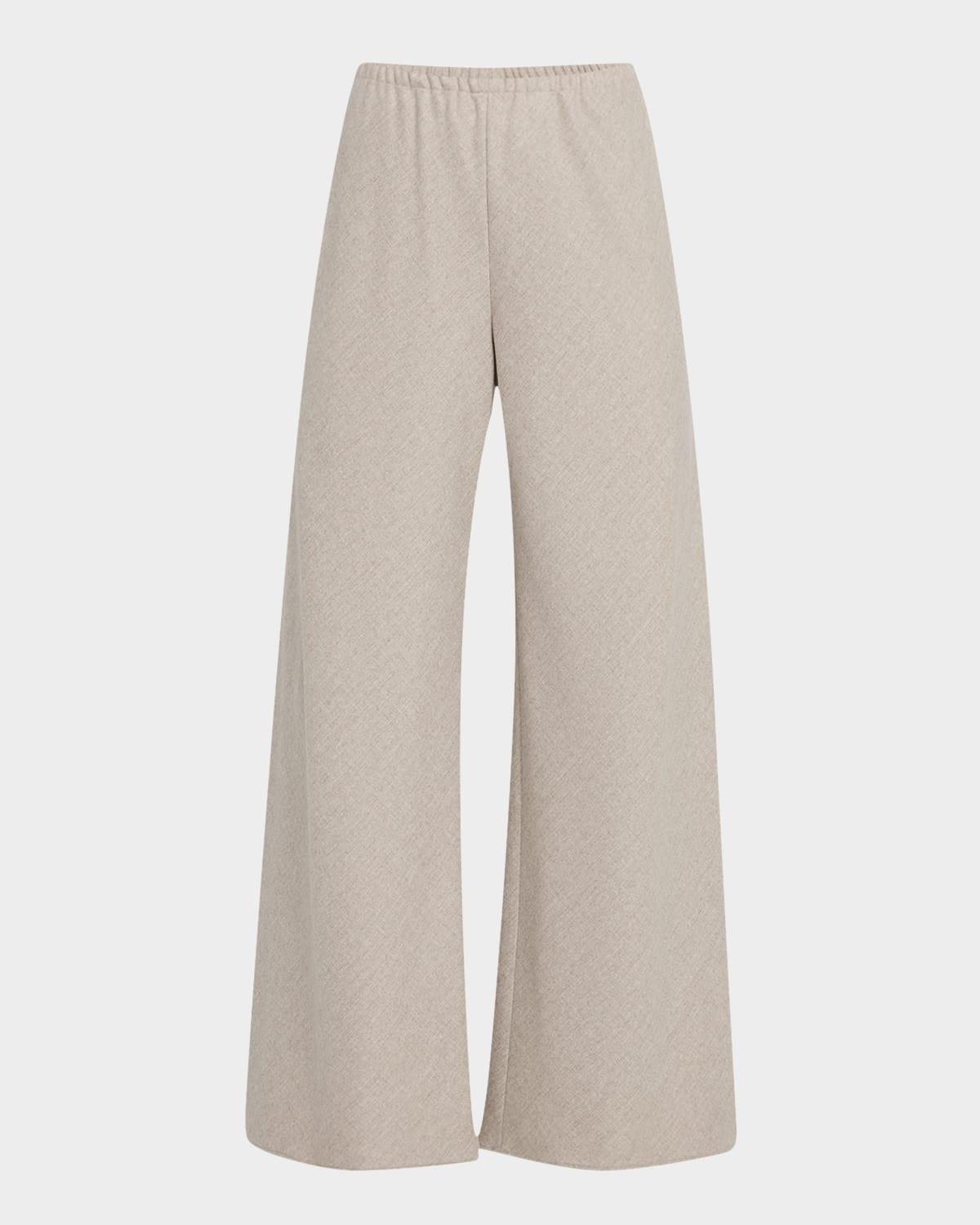 gala wide-leg pleated pants
