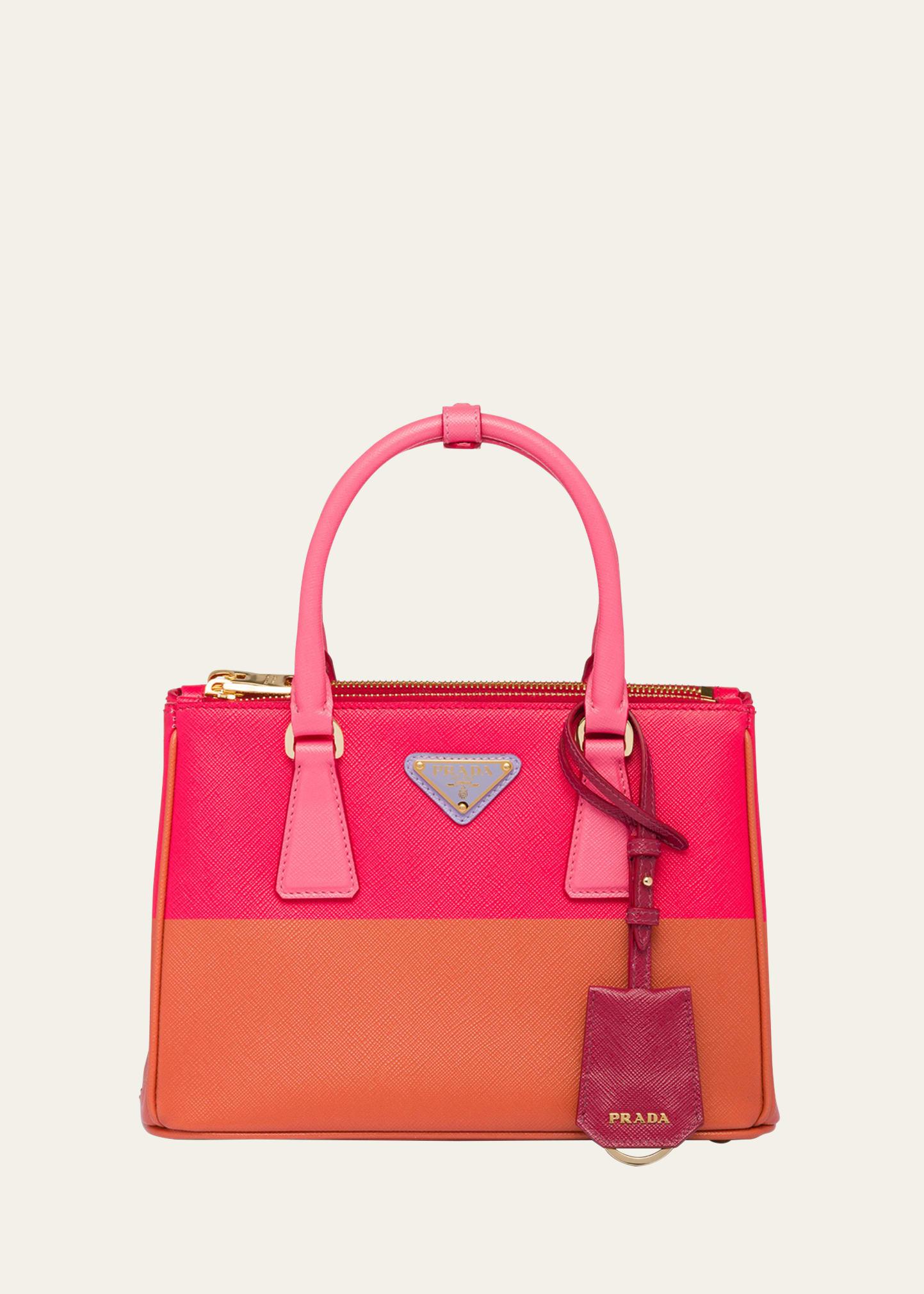 galleria small colorblock top-handle bag
