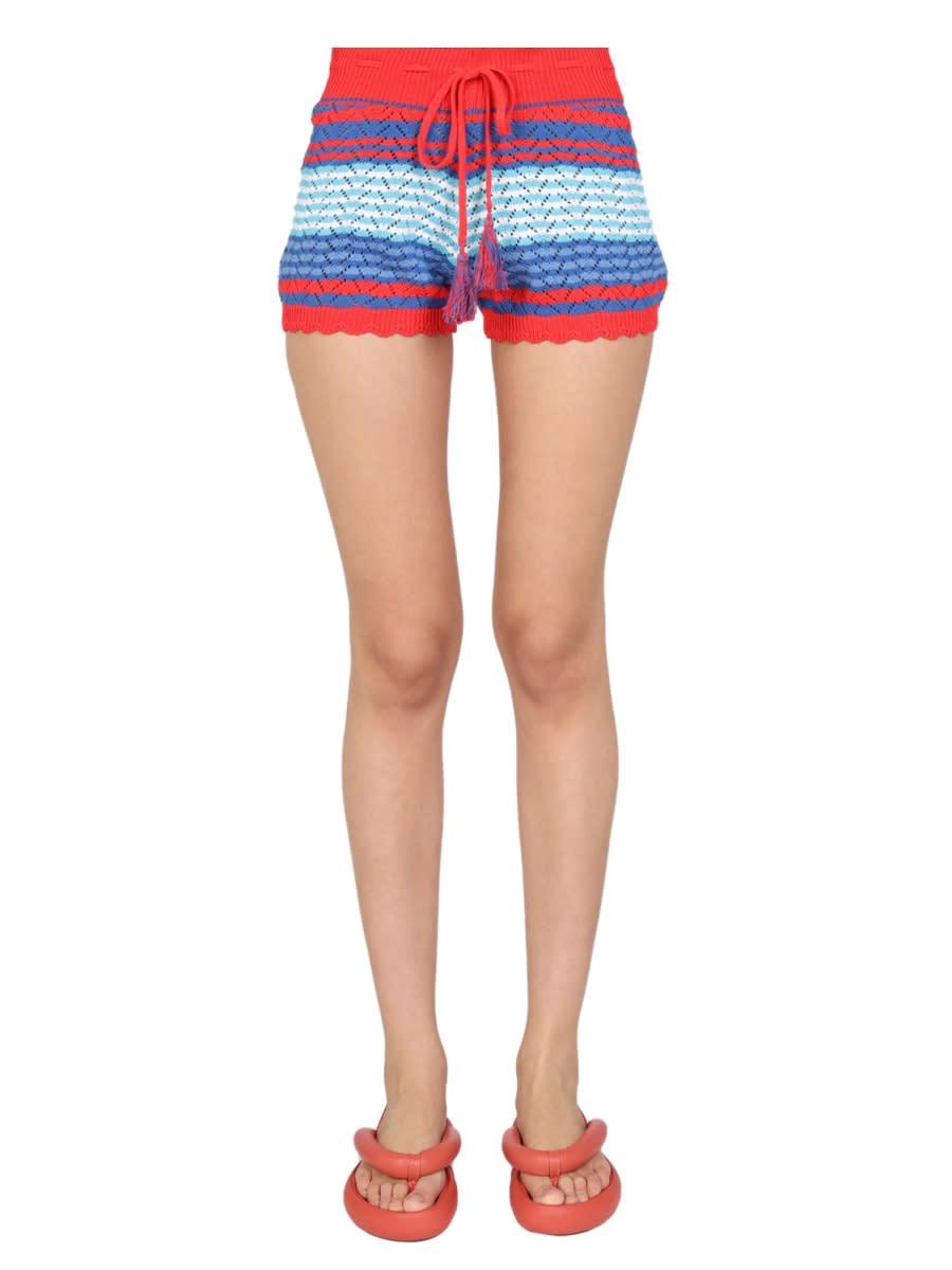 gallo striped pattern shorts