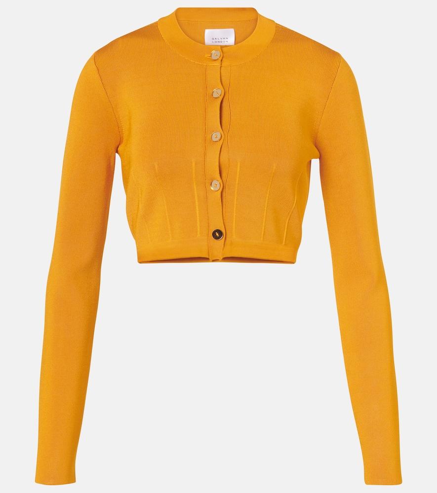 galvan atalanta cropped cardigan