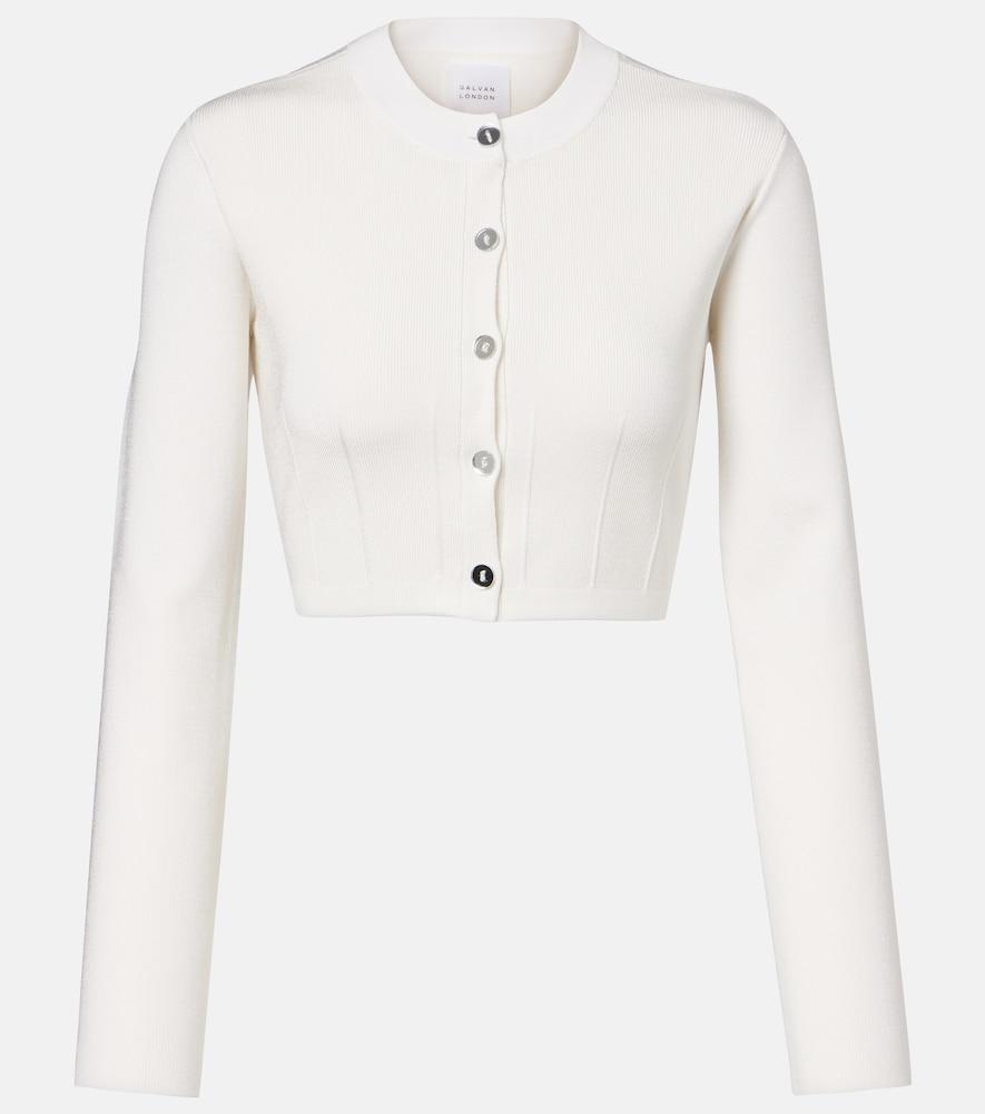galvan atalanta cropped cardigan