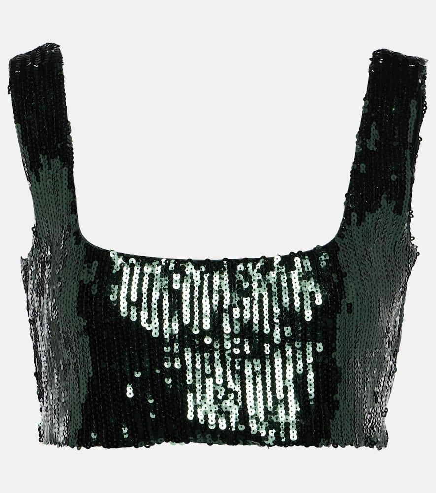 galvan beating heart sequin top