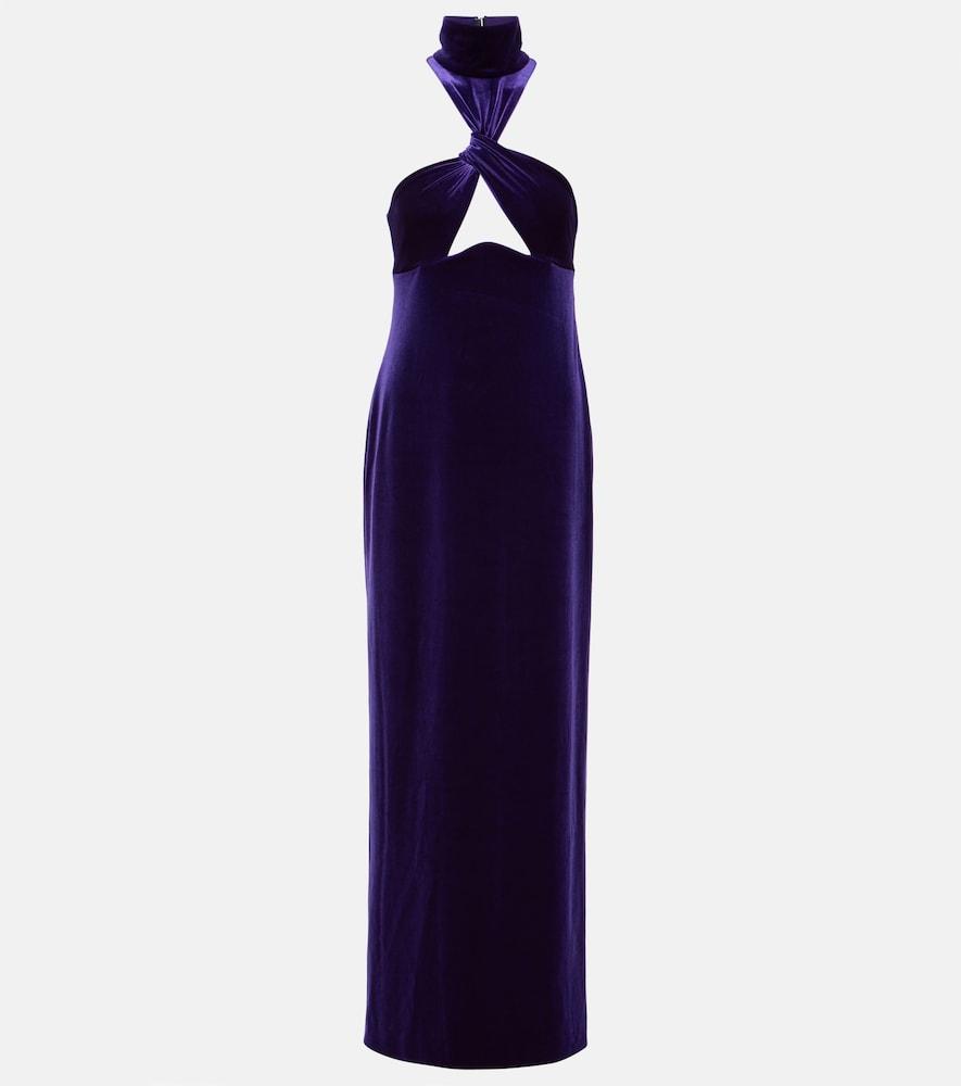 galvan cleveland velvet gown
