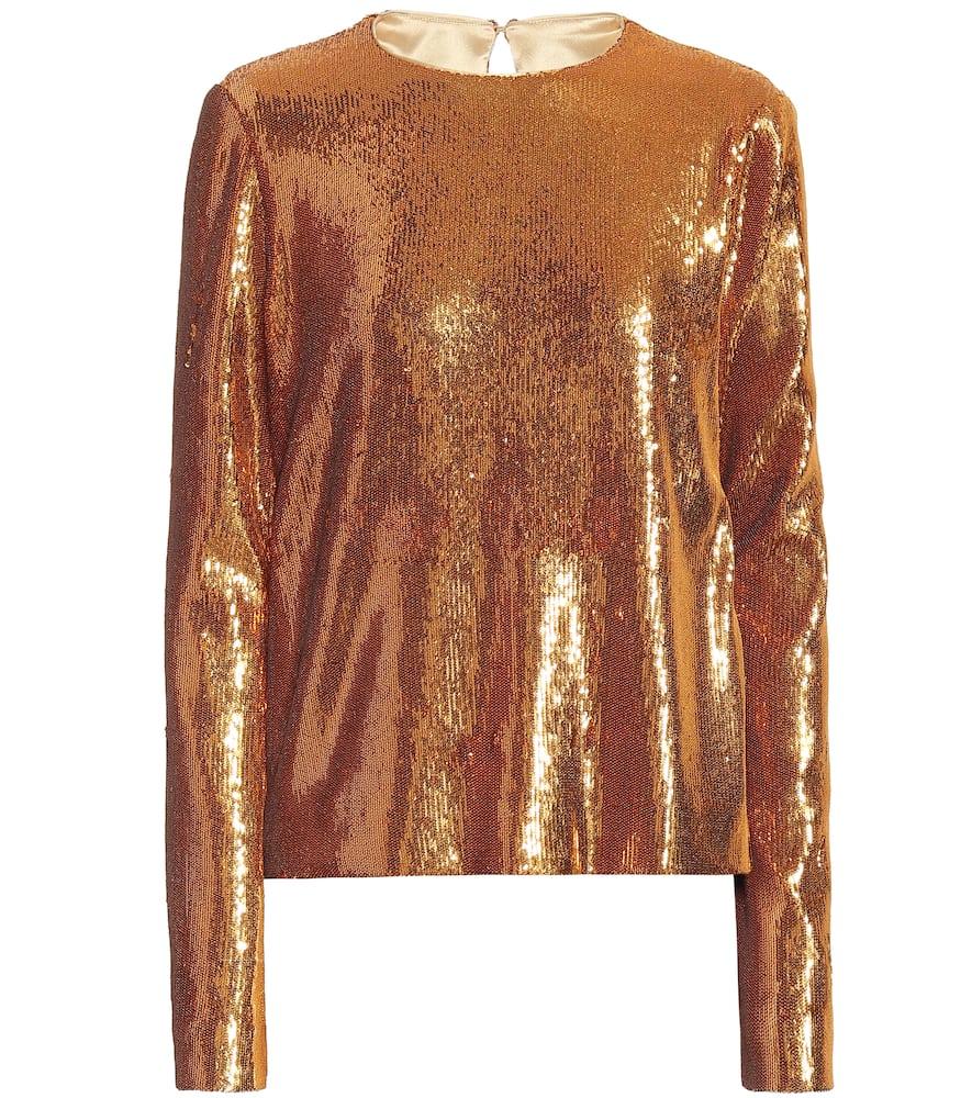 galvan gilded clara sequined top