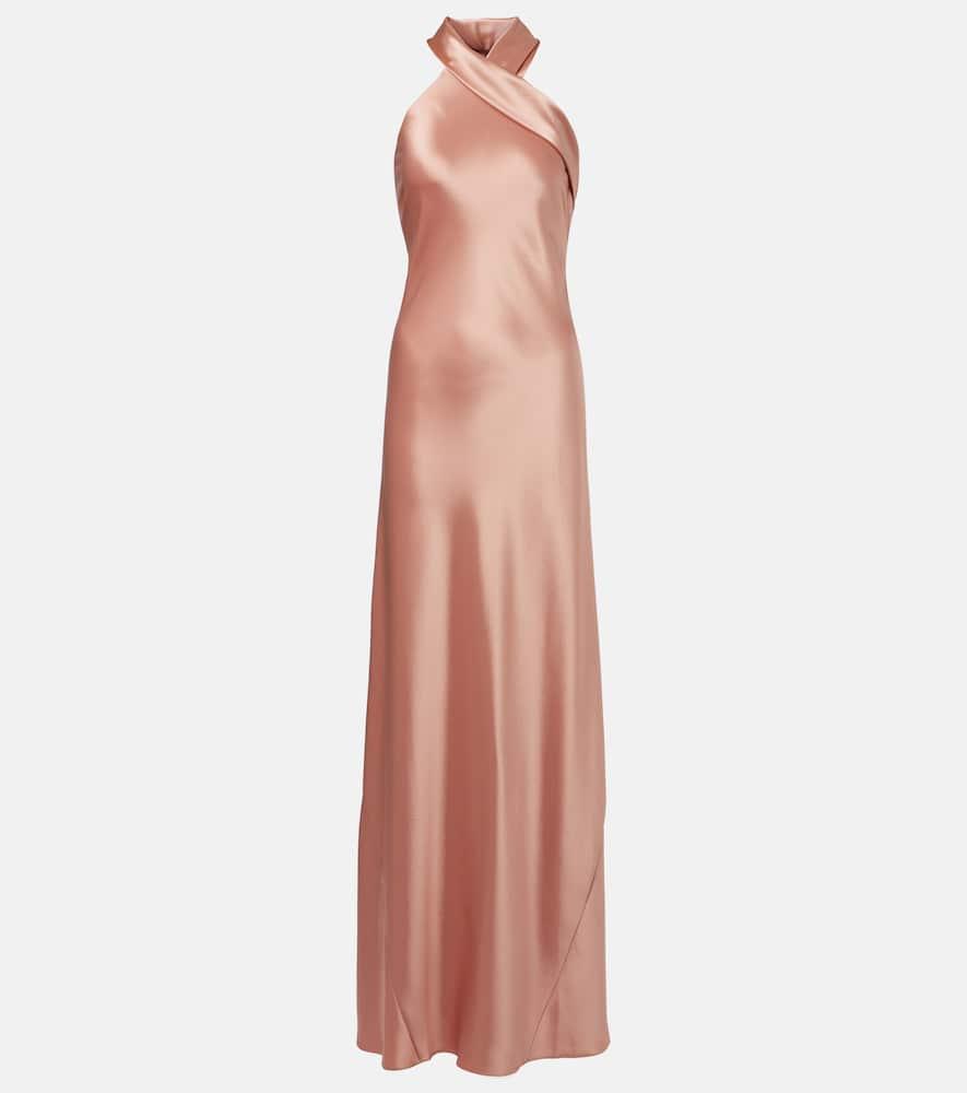 galvan pandora satin gown
