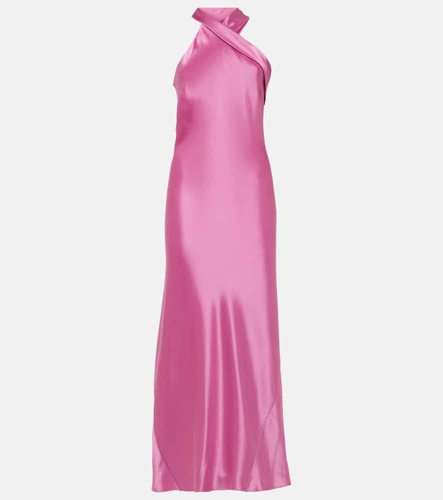 galvan pandora satin maxi dress