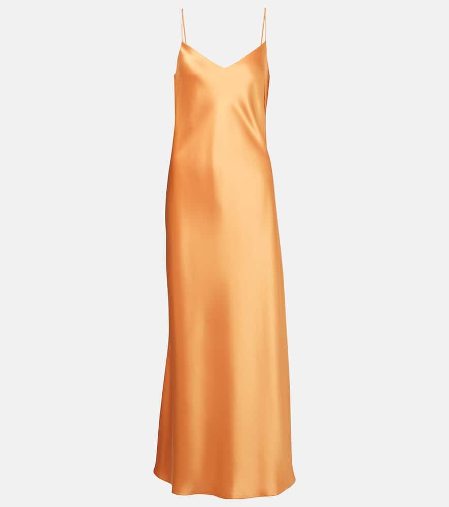 galvan provence satin slip dress