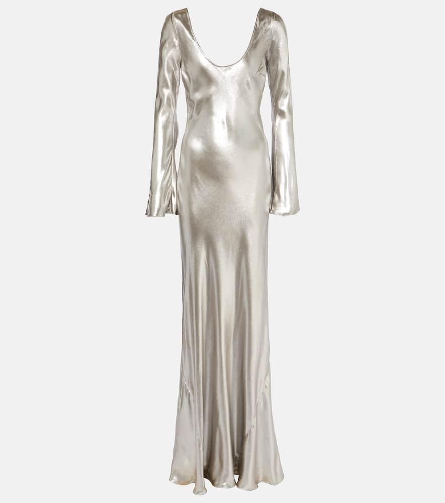 galvan valletta satin gown