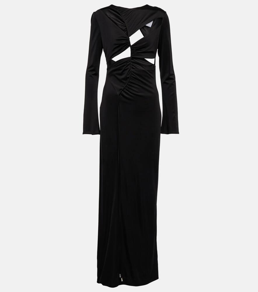 galvan vertebrae cutout maxi dress