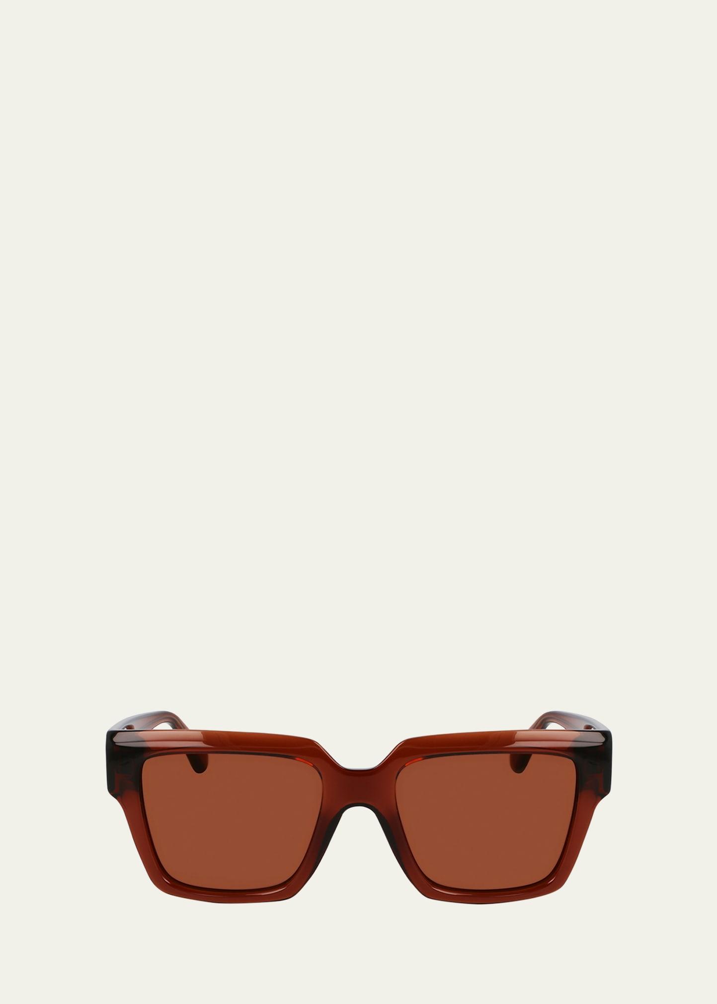 gancini acetate square sunglasses