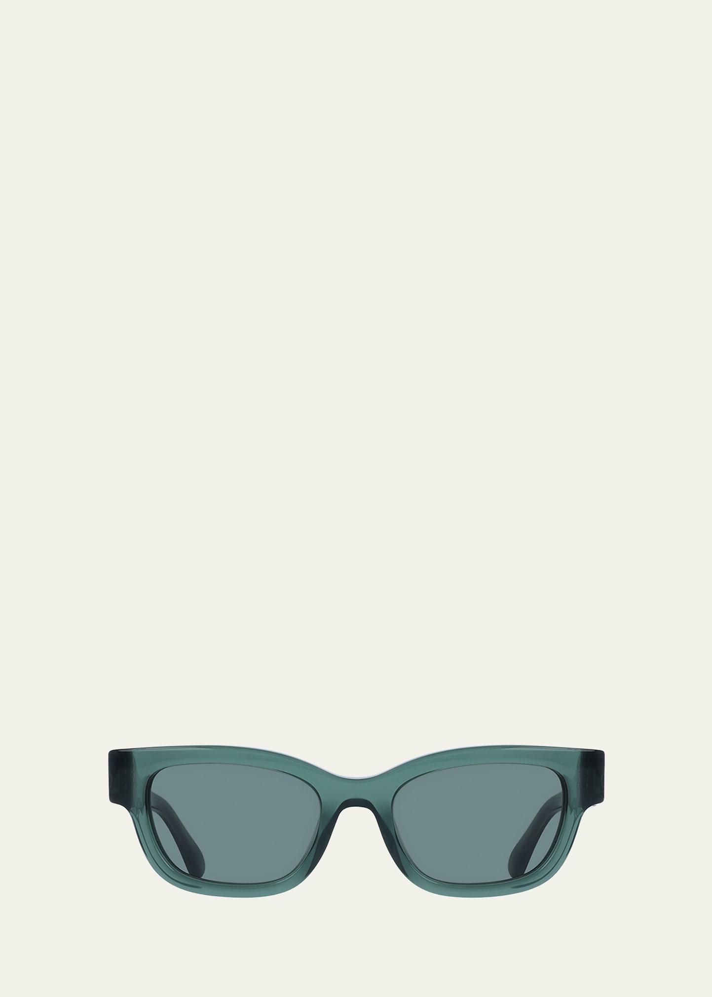 gancino rectangle acetate sunglasses