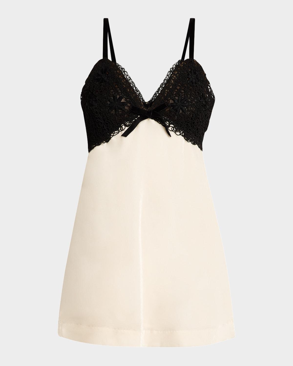 ganette velvet mini dress