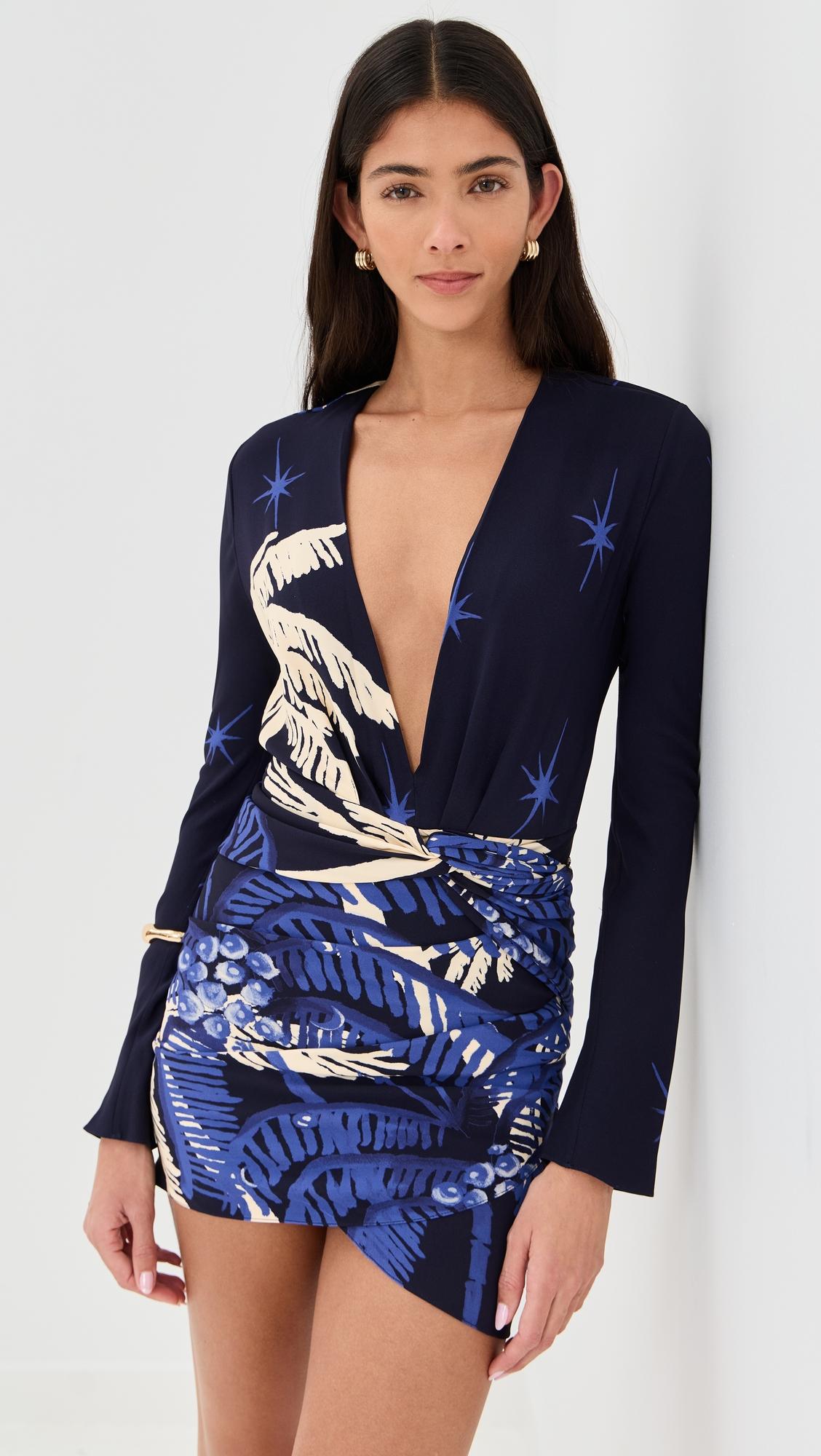 gangaway silk mini dress