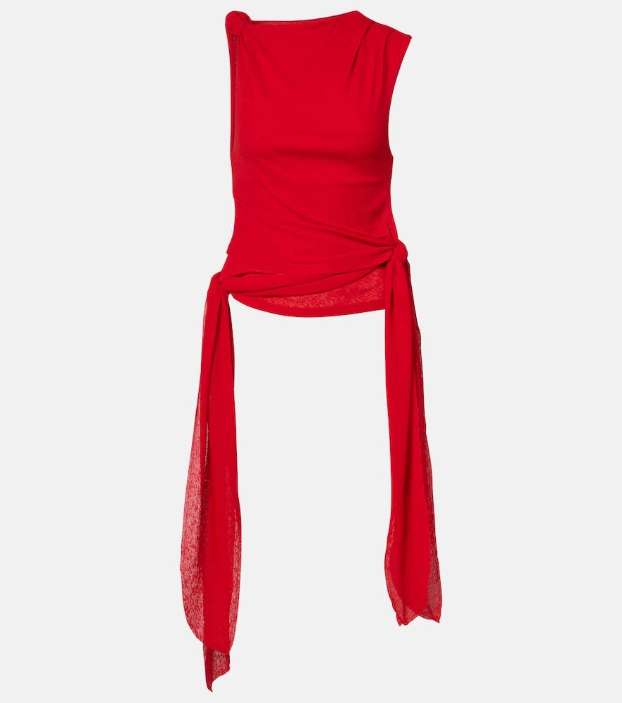 ganni asymmetric top